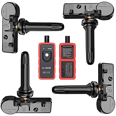 Ford Tire Pressure Monitoring System Sensor 315MHZ Programmed TPMS Sensor with EL- 50449 TPMS Relearn Tool for 9L3Z-1A189-A 9L3T-1A180-AF DE8T-1A180-AA Compatible for Ford VPG Mercury Lincoln Series Cover