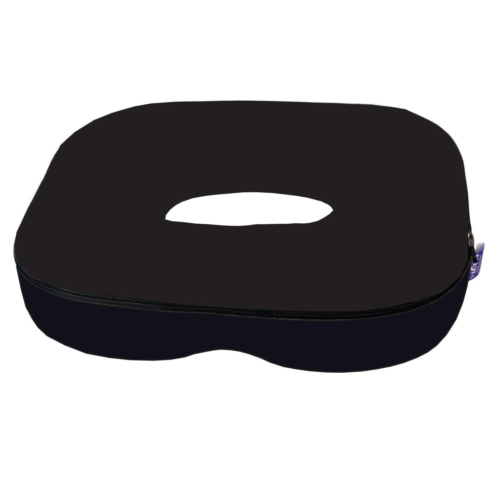 Viaggi Donut Seat Hemorrhoids Tailbone Memory Foam Cushion –Pain Relief for Coccyx, Prostate, Sciatica, Pelvic Floor, Pressure Sores, Pregnancy, Perineal Surgery, Postpartum Recovery-Black 2