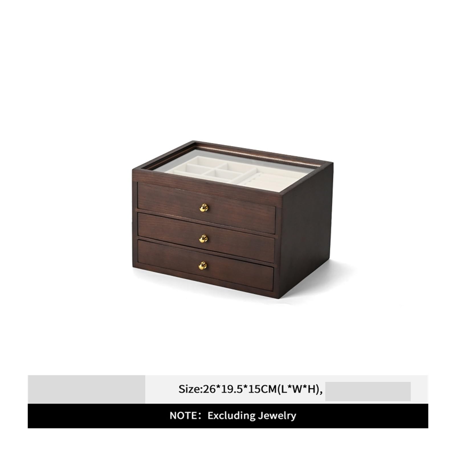 Joyeros Organizador Joyero De Madera Multicapa Caja Para Joyas | Almacenamiento para adorno de aretes