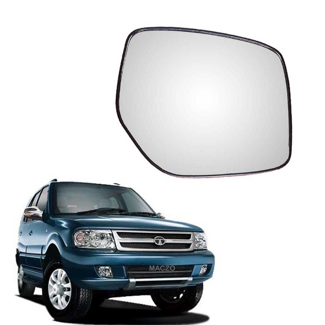 orvm Right (Driver) Side Rear View Mirror Glass for Mitsubishi Pajero Sport Type-1 Model