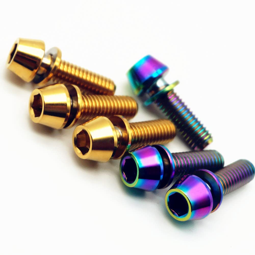 Viti In Titanio Kogel Per Attacco Manubrio, M5x18, Nero