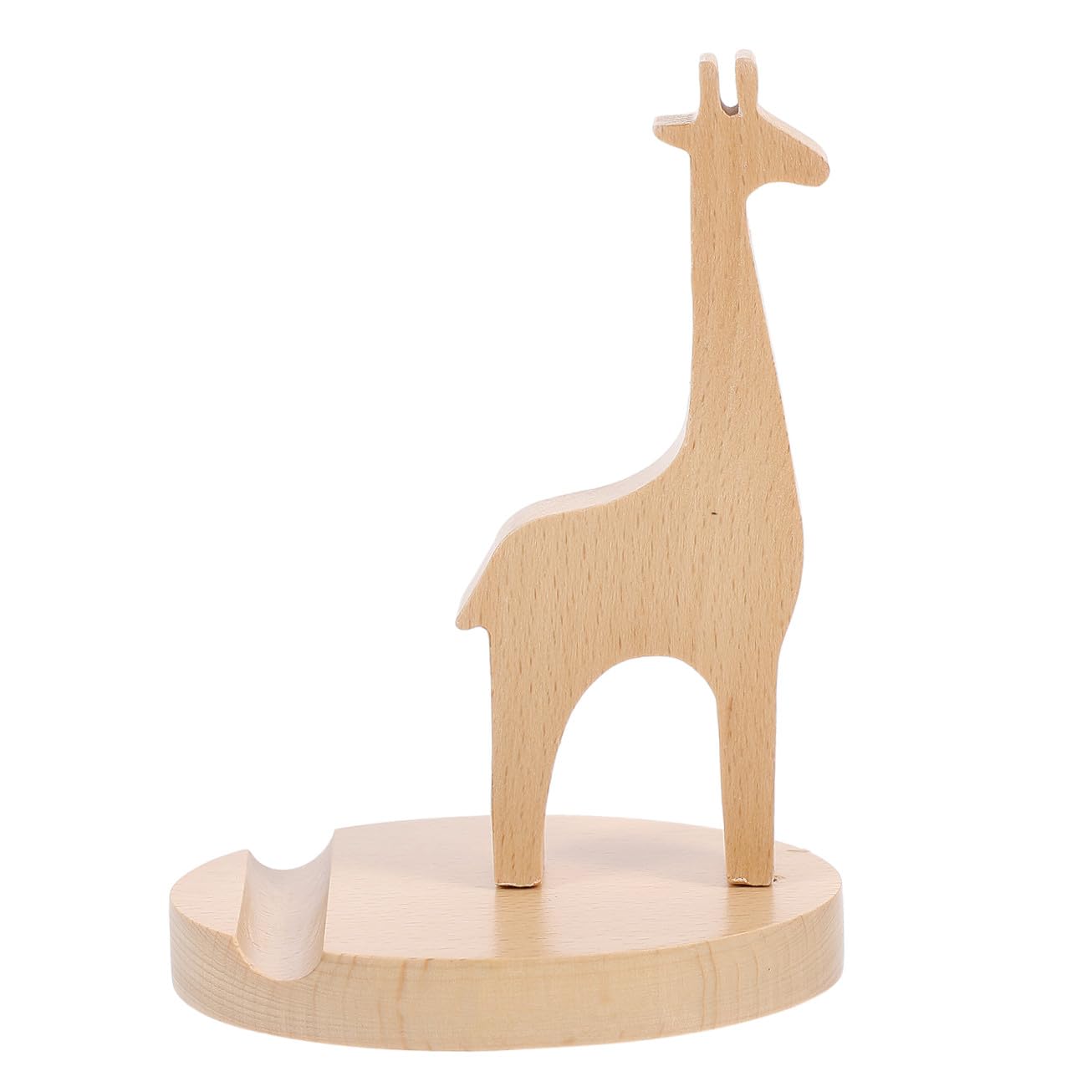 Uonlytech 3 Pezzi Supporto Per Telefono Cellulare in Legno Massello Supporto Per Telefono A Collo Di Cigno Supporto Per Telefono Da Tavolo in Legno Supporto Per Telefono Vista