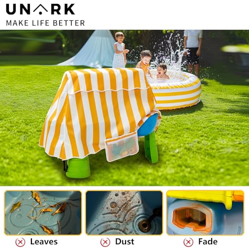 Water Table Cover with Storage Bag, Kids Water Table Cover for Water Table, Water Table Accessories for Toddlers 1-3, Waterproof Protective Covers for Toddler Outdoor (Yellow) — view 5