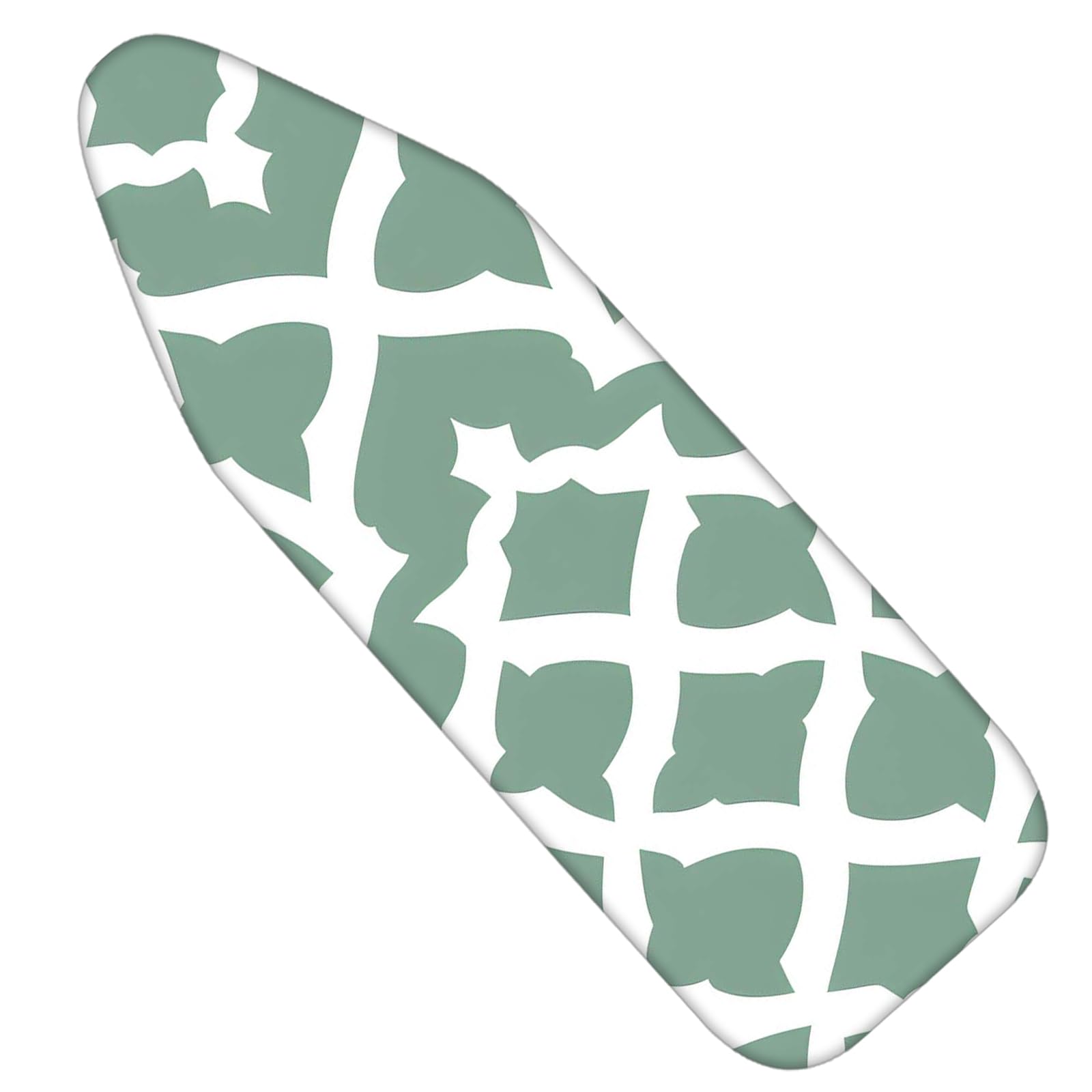 Nuxovilar Green Geometric Ironing Board Cover 15x54 Inches Polyester