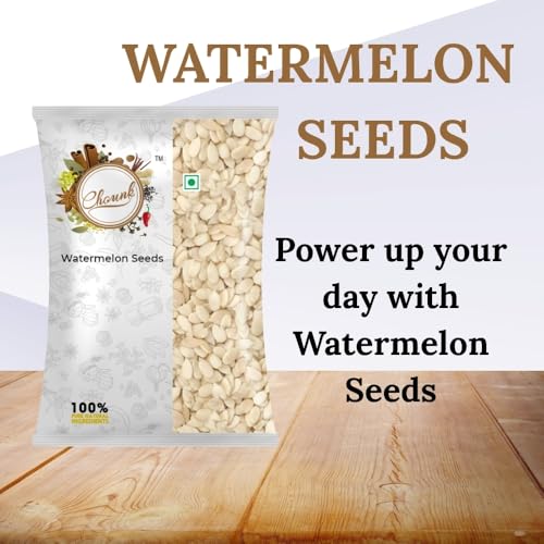 Image of Chounk Edible Raw Water Melon Seeds - 300 Grams (100gm x Pack of 3) | Magaj Seed Pack | Tarbuj Ke Beej | Rich in Protein | Potassium | Magnesium & Iron | Watermelon Seeds for Eating | Healthy Food