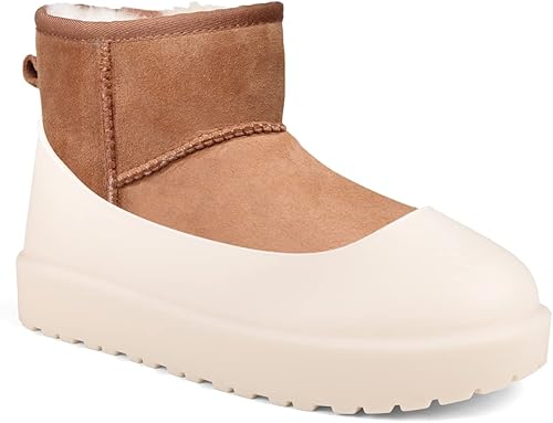 Compatible con botas UGG, fundas impermeables de goma de silicona para zapatos, zapatos reutilizables mejorados, antideslizantes, lavables para