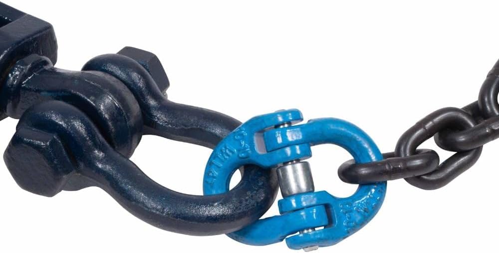 Mytee Products 4 Ton 4.5" Snatch Block w/Swivel Shackle and 30" Chain (3/8 G100) Flatbed Tow Truck Rollback Wrecker Car Carrier Cable