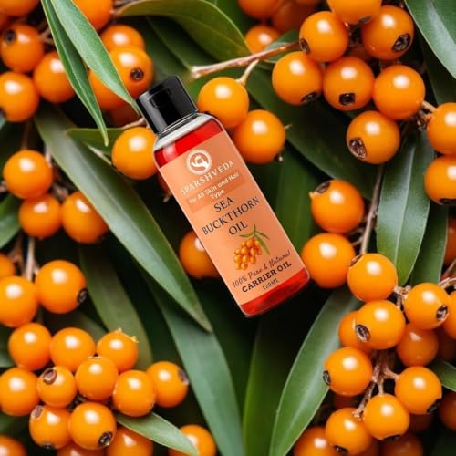 Image of Sea Buckthorn Oil | 100% Pure & Unrefined Facial Oil for Glowing, Youthful Skin | Rich in Natural Vitamin C & Antioxidants | Helps Brighten, Nourish & Repair Skin Barrier | For All Skin