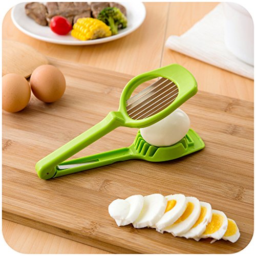 Best Handy Slicer Egg Slicers Slices Eggs Mushroom Strawberry Kiwi Soft Cheese Steel Blades With Handle Kitchen Utensil - Thumbnail 5