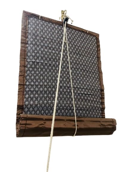 SVK PVC Bamboo Outdoor & Indoor Blinds Curtains Premium Weatherproof Roll-Up Shades for Balcony, Patio Windows Protects from Rain, Sun, Dust, Cold & Ensures Privacy Durable & Stylish Dcor-image-10