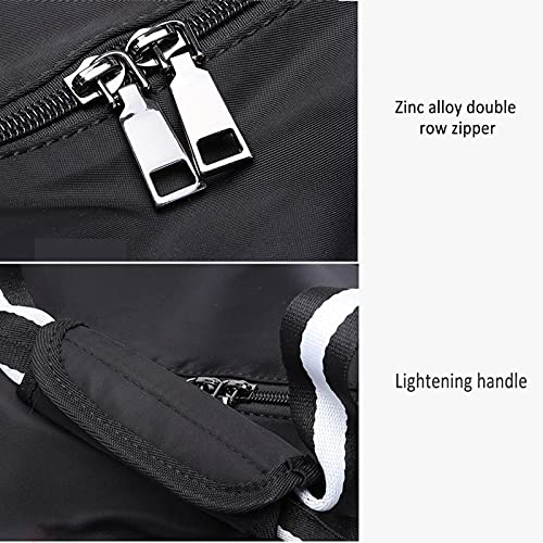 Gym Bag, heren en vrouwen reizen plunjezak, schoen compartiment en natte tas, slijtvaste en waterdichte stof, rits, yoga… - Image 5