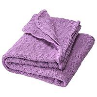 Disana Wol-babydeken, knuffelzachte gebreide deken in ajourpatroon, 100% biologische merinowol GOTS, Newborn baby, peuters, kinderen, uniseks, made in Germany, oranje