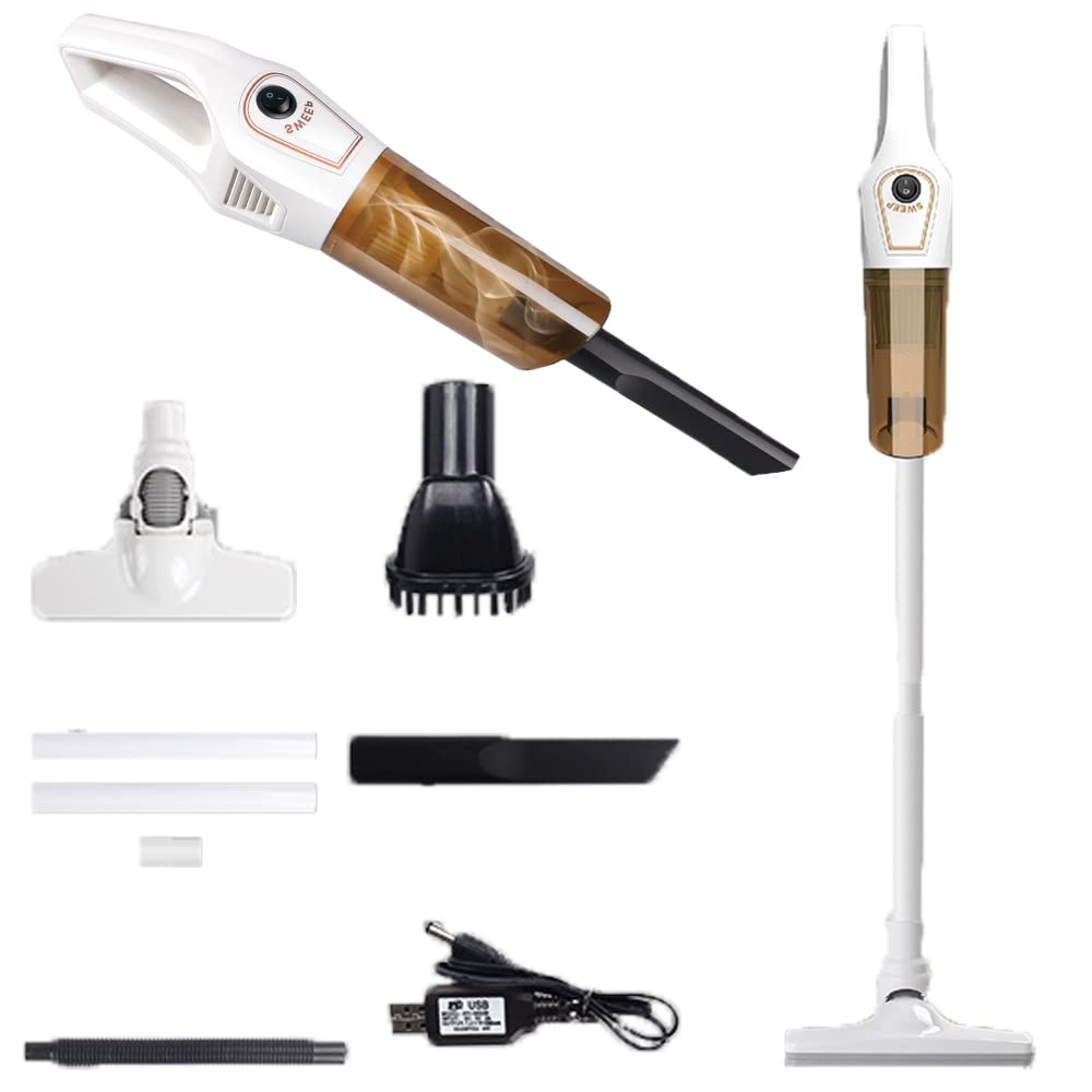 Cordless Stick Vacuum,Stick Vacuums & Electric Brooms,Car Vacuum Cleaner High Power Cordless,Wireless Vacuum Cleaner Cordless,2000mAh Rechargeable Battery, Lightweight Stick Vacuum (2)