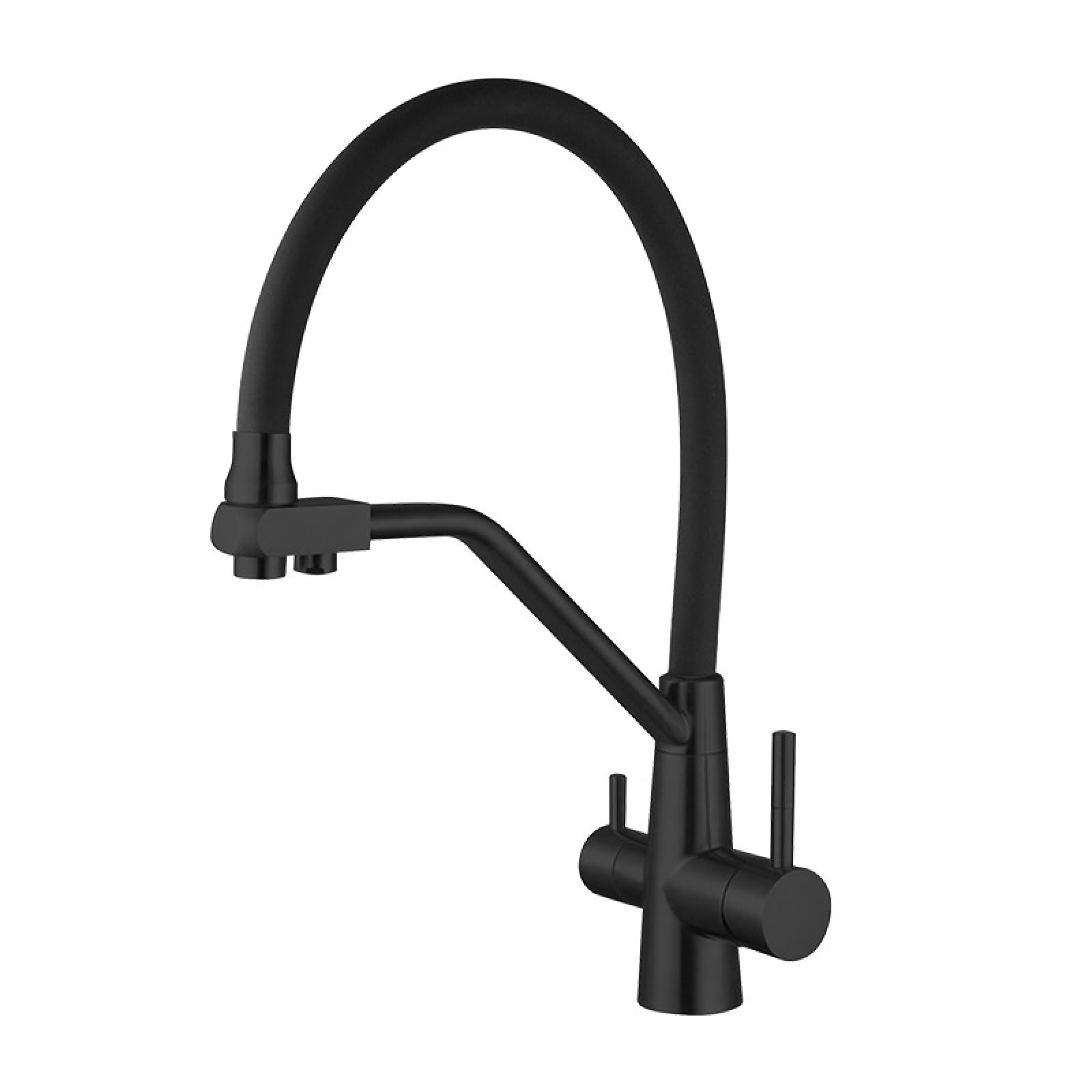 Fanjubei Black Kitchen Stainless Steel Water Purification Hot And Cold Sink Faucet