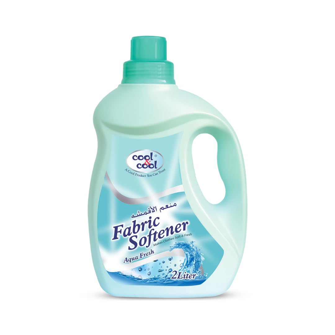 Aqua Fresh Fabric Softener 2 Liters - Long-Lasting Scent, Gentle Fabric Care, Laundry Essential