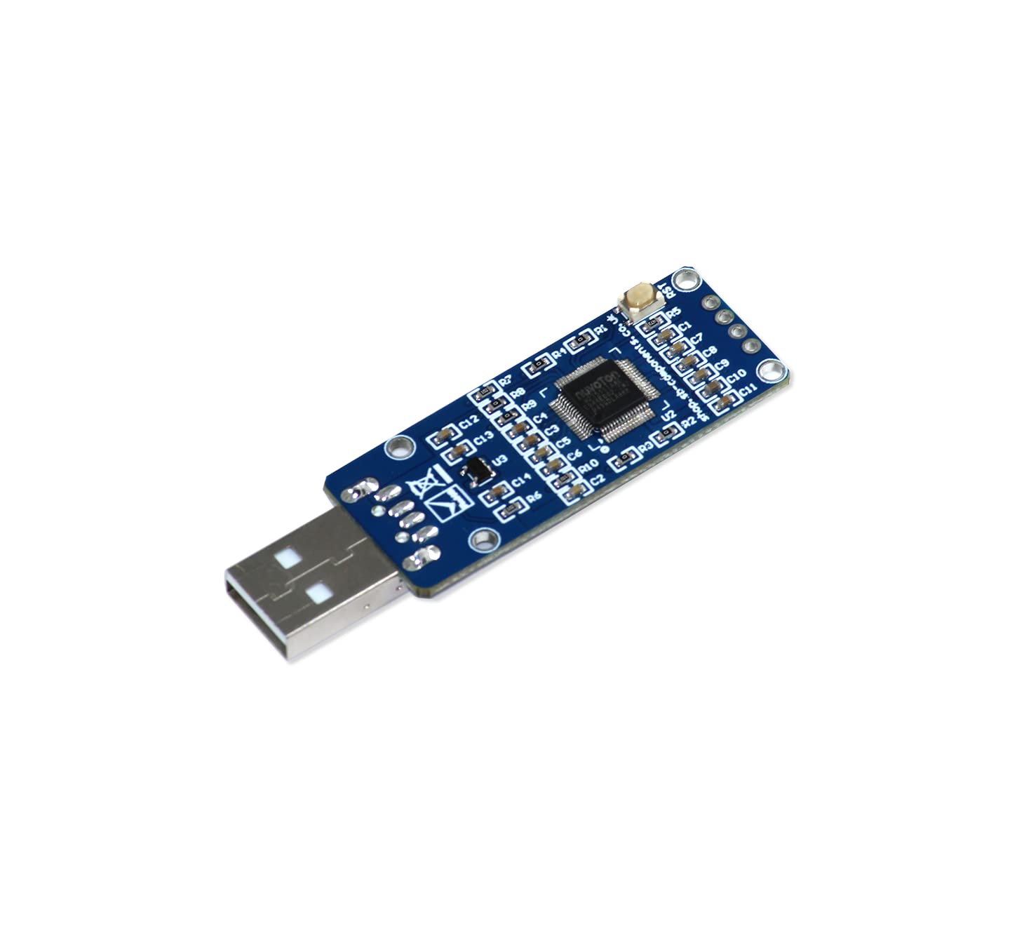 sb components Acrylic USB Fingerprint Scanner for PC,Single Board Computers and Micro Controllers USB Dongle Fingerprint Expansion Board,Blue 4