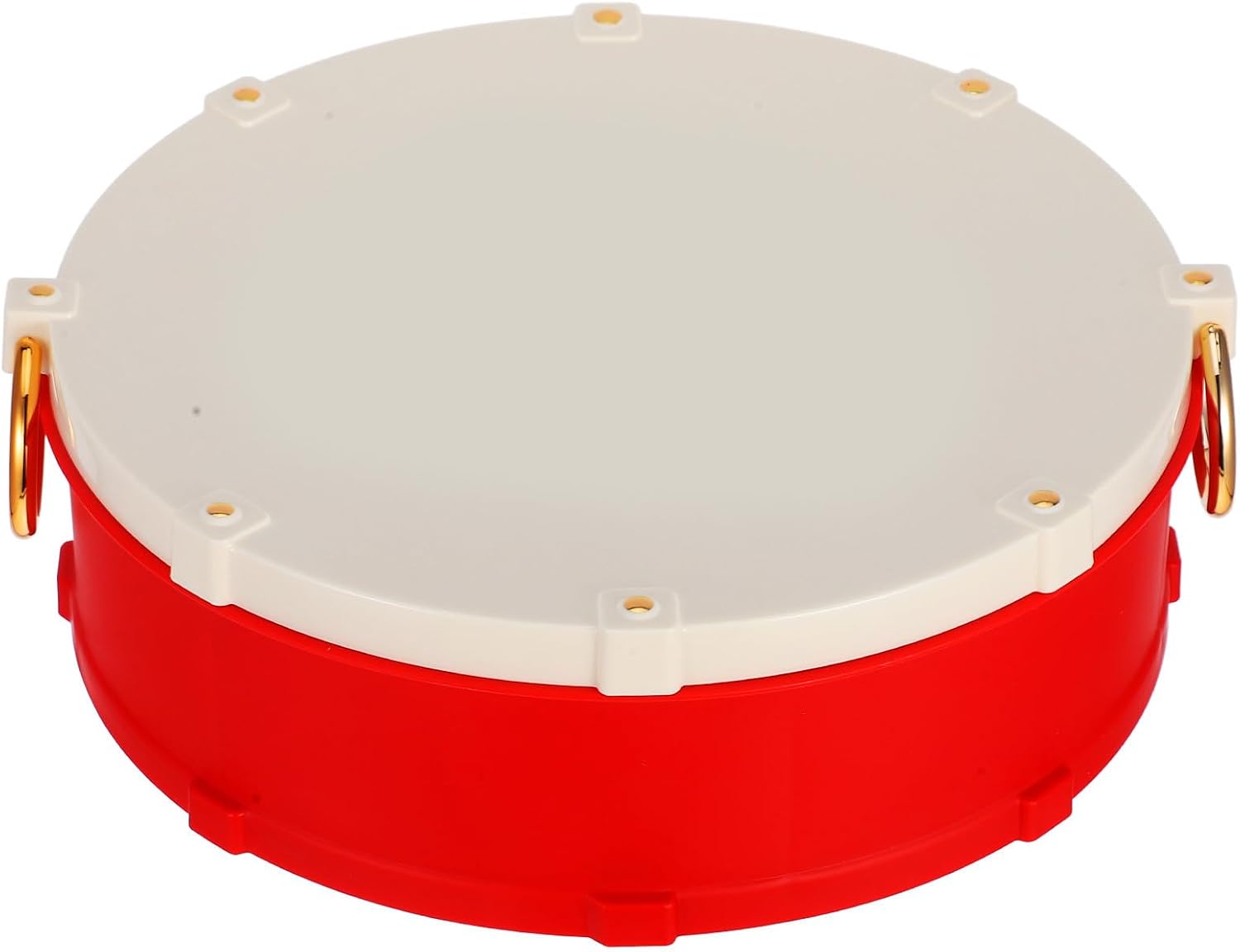 Xmas Snack Containers Drum Shape with Lid, Divided PP Tray for Nuts