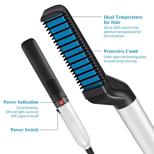 Pente de cabelo profissional multifuncional para alisamento de barba, penteador de cabelo 2019 estil