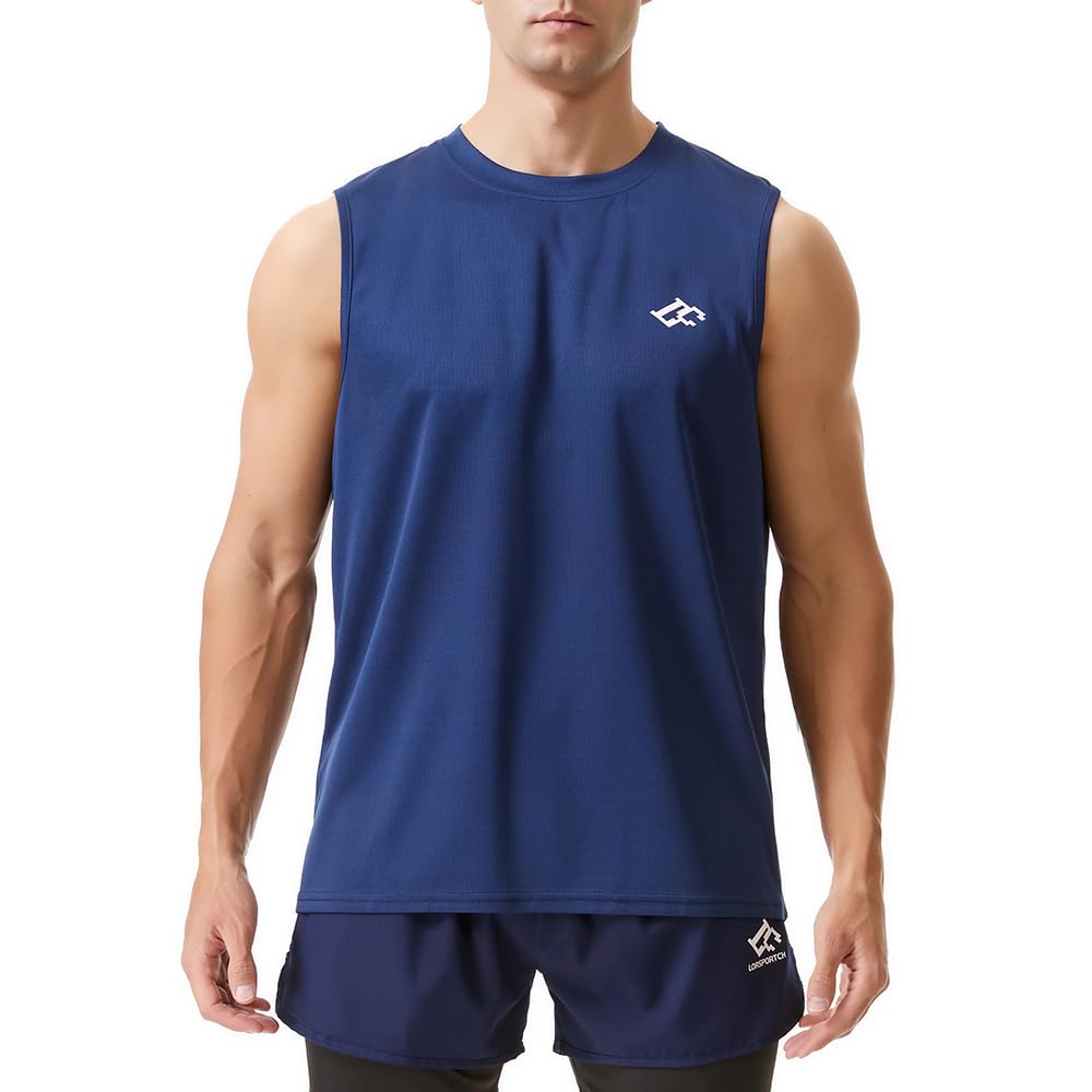 Camisetas sin Mangas para Entrenamiento de Hombre, de Secado rápido, para Gimnasio, musculosas, para Fitness, para Correr, sin Mangas