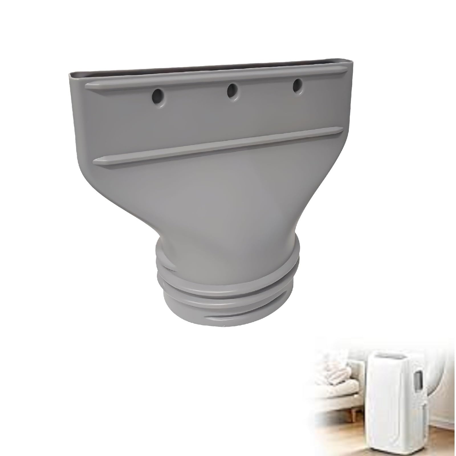 Flacher Abluftschlauch Adapter Für Klimaanlage,2026 Neu Abluftschlauch Adapter Fenster,Klimaanlage Dachfenster,Kompatibel 130mm/150mm, Für Fenster,Klimaanlage, Abzug, Trockner