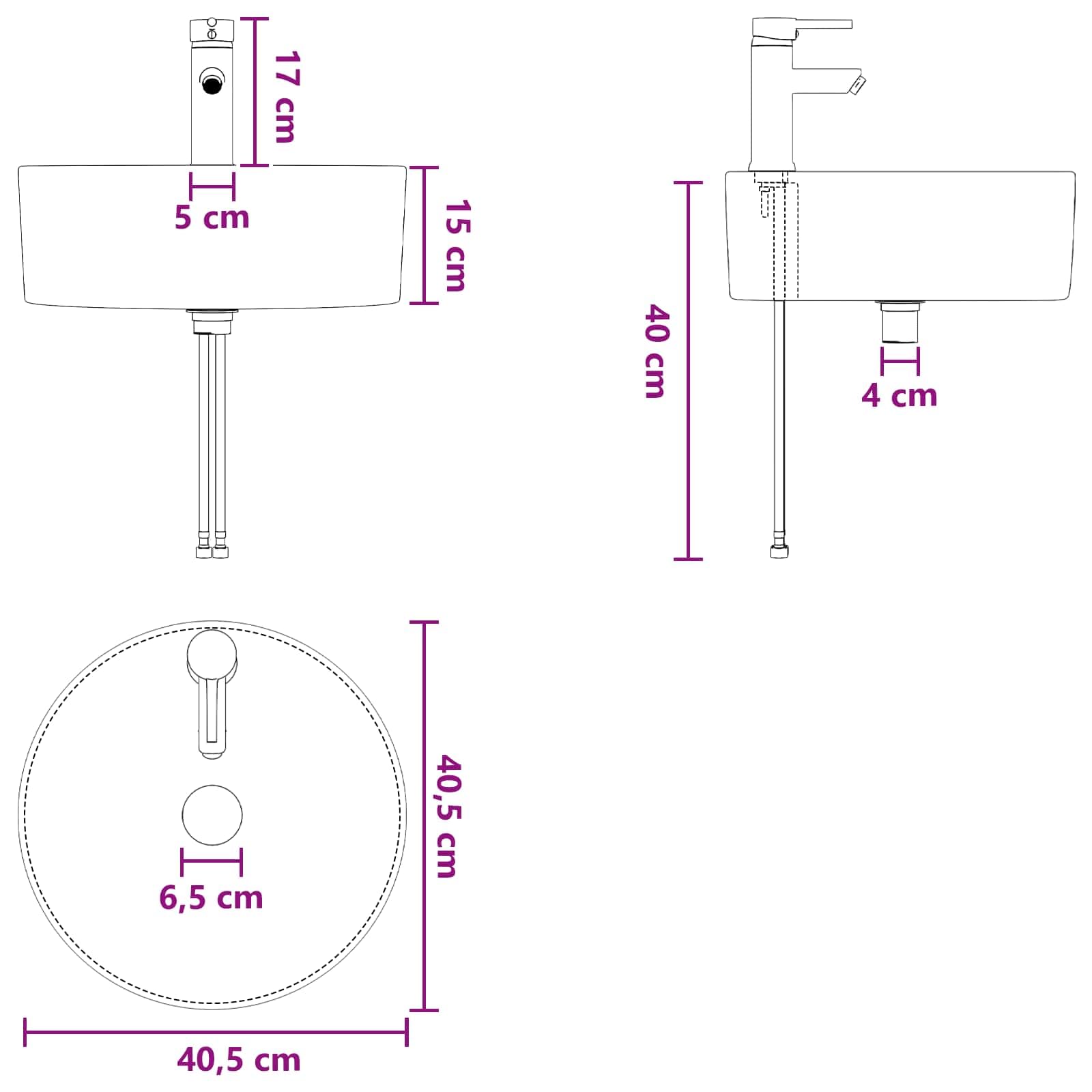 Lavabo de pared Vanity Gris Sonoma de madera 49,5 x 44,5 x 65 cm con lavabo Espacio de almacenamiento debajo del lavabo para baño pequeño