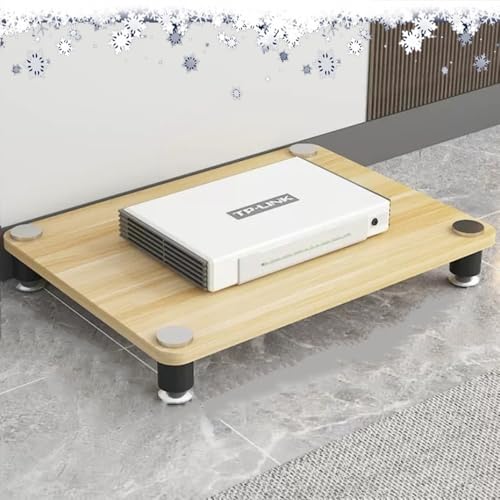 Support multimédia AV en bois de noyer pour amplificateur et composants stéréo hifi
