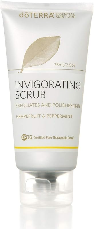 Esfoliante facial doTERRA Invigorating Scrub com jojoba e óleos essenciais, 71 g