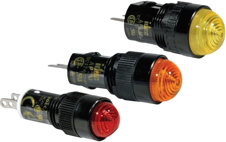 AP6QS54M-R, Industrial Panel Mount Indicators/Switch Indicators 16mm Pilot Light Red