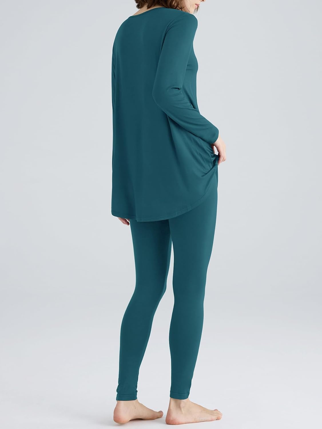 Latuza Women's Viscose Tunic Pajamas Leggings Lounge Set - Image 2