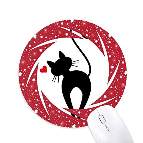 ���邢�ԐF�̃n�[�g�`�̔L���� �~�`����S���̐Ԃ̃z�C�[���p�b�h