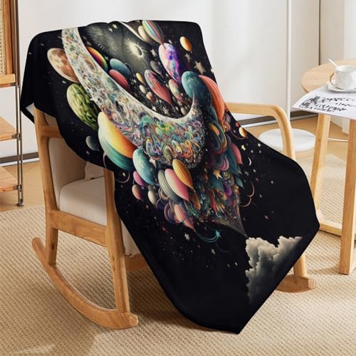 Couverture flannel planète chaude et durable pour canapé abîmé - 5