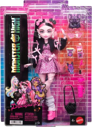 Image of Monster High Draculaura Doll with Pet Bat
