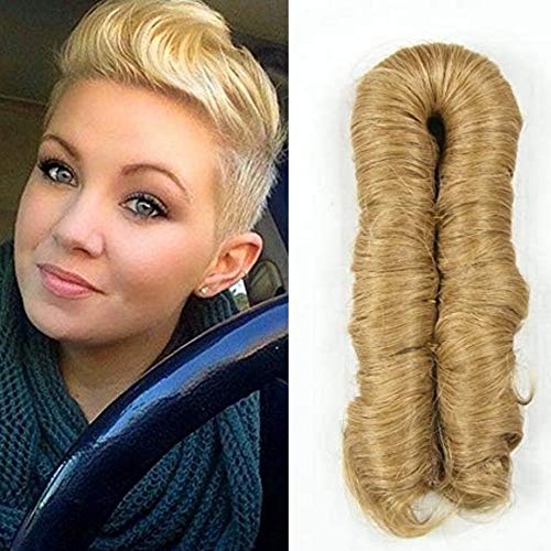 27 Piece Weave Bump Hair Human Hair with Top Closure, Straight 27 color Blonde Hair Brazilian Virgin Hair Extension for Women (27 color)