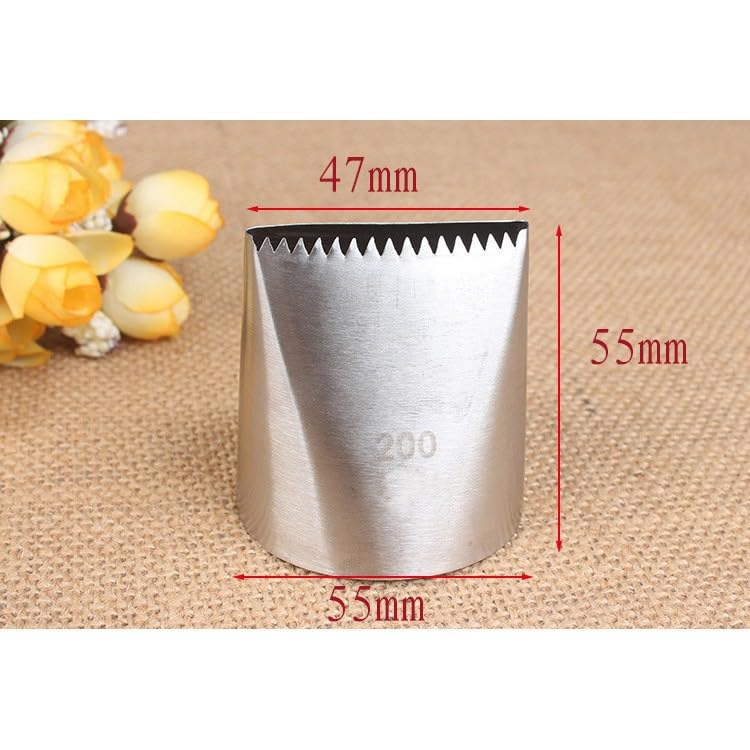 Cake Icer Tips Large Decorating Icing Tips, Crumb Coat Piping Tips for Cake Decorating, Decorating Tools, Icing and Piping Tips (#200)