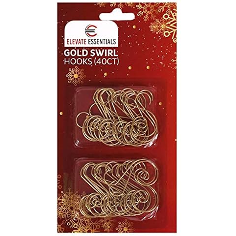Elevate Essentials Gold Ornament Hooks, 40 ct Cover