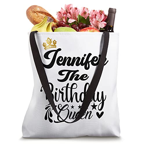 Bolso tote para mujer: 'Jennifer, la reina del cumpleaños' miniatura 4