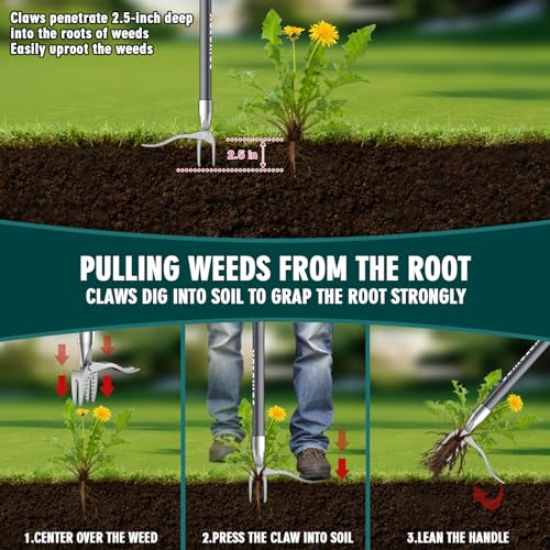Somolux SWP-03 52'' Weed Puller Tool Stand-Up Weeder thumb #2