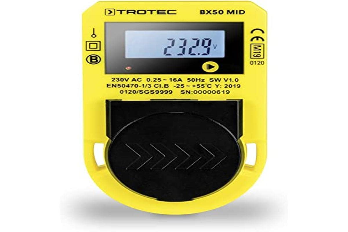 TROTECBX50 MID Energy Consumption Meter MID Compliant Meter Consumer Detector