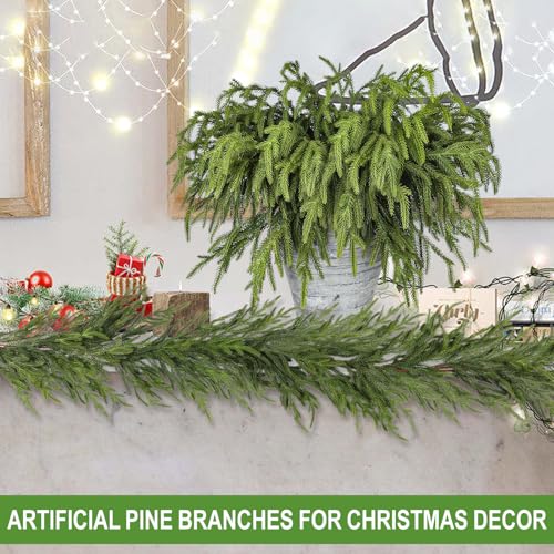 Artgar-12-Pcs-Pine-Branches-18-Inch-Artificial-Green-Pine-Stem-Real-Touch-Christmas-Greenery-Pines-Branches-for-DIY-Flower-Arrangement-Home-Indoor-Christmas-Decor Artgar 12 Pcs Pine Branches 18 Inch Artificial Green Pine Stem Real Touch Christmas Greenery Pines Branches for DIY Flower Arrangement Home Indoor Christmas Decor