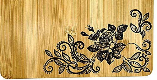 Mother's Gift – Bamboo Cutting Board Design Mom Gift Mother's Day Gift Birthday Christmas Gift Engraved Side For Décor Hanging Reverse Side For Usage (8.75X11.5 Rectangle) #TOP5