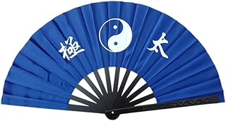 35cm 鉄扇 護身扇 一尺 重厚感 鉄 扇子 護身 持ち歩き 贈り物 青