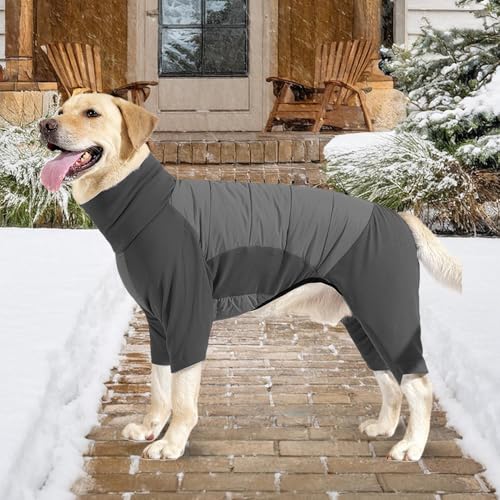 Tenue d'hiver imperméable pour animaux de compagnie avec col haut isolant - 4