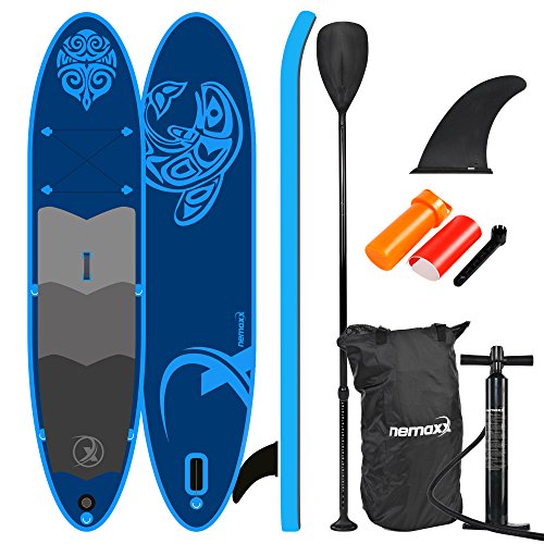 Nemaxx PB330 Tabla de Paddle Surf Sup, Unisex, PB330-azul, 330x76x15cm