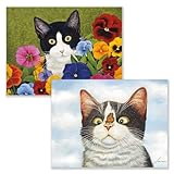Lang American Cat Deluxe Note Card Set by Lowell Herrero,