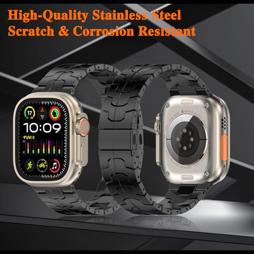 Image of MioHHR Stainless Steel Bands for Apple Watch 49 /46 /45 /44 /42mm(Series 3 /2 /1)