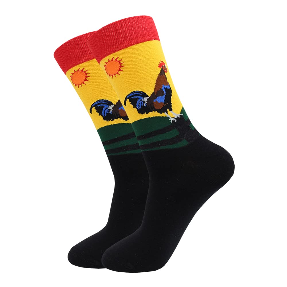 TOEJYJ Calcetines divertidos para mujer, coloridos y divertidos, con patrón divertido, talla 9-11