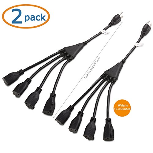 C2G Cables To Go 03152 18 AWG Universal Right Angle Power Cord Black 6 feet 1.82 Meters 4 - Image 6