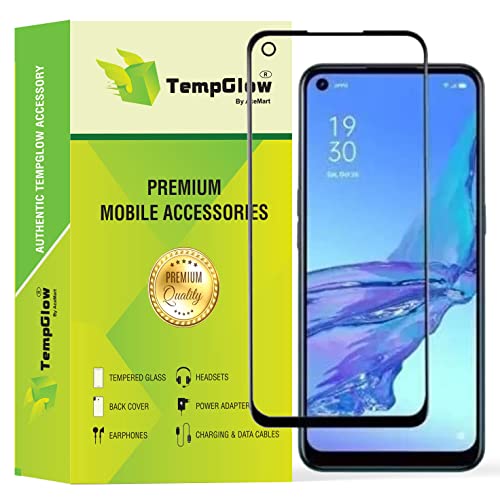 Image of Screen Protector for Oppo A74 5G Black Tempered Glass Edge-to-Edge 6D Screen Guard With Installation Kit