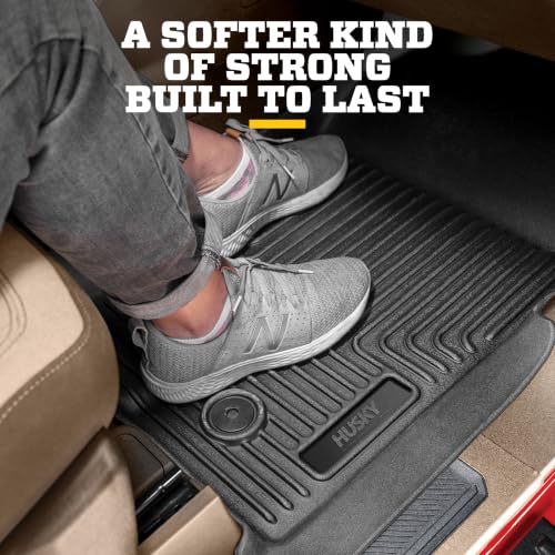 Image of Husky Liners Weatherbeater Floor Mats | Fits 2015-2026 Ford F-150, 2022-2026 Lightning, SuperCrew (Crew Cab) w /Carpet & w /Out Fold Flat Storage | Front & 2nd Row, 3-pc Black - 94041