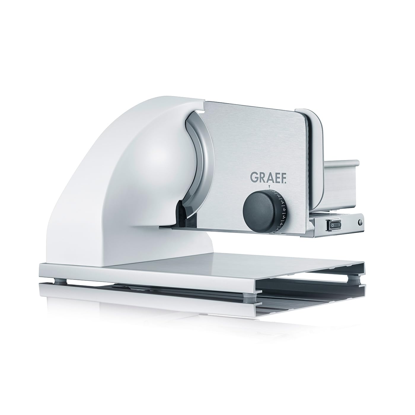 Graef SKS901EU krajalnica uniwersalna, aluminium eloksalowane/białe